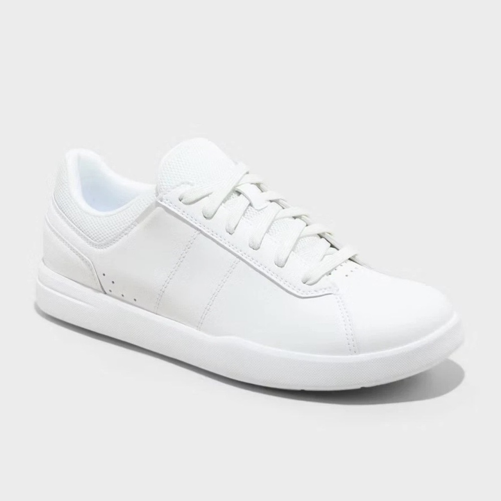 Sleek White Men's Sneakers